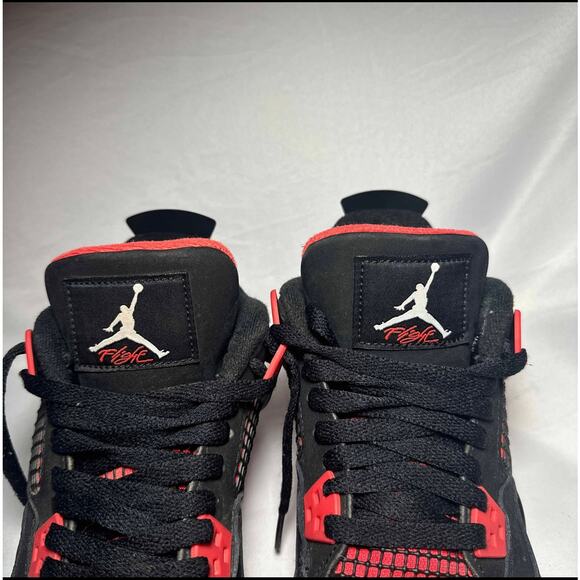 Size 7 - Nike Air Jordan 4 Retro GS Red Thunder Men's Shoes - Picture 9 of 9